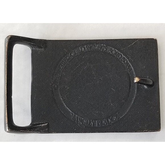 Vintage Tech Ether Guild Langley Bridge Solid Brass belt buckle 1975 - Picture 6 of 9